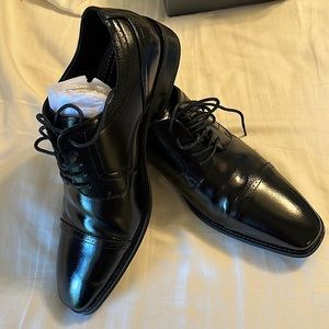 Stacey Adams Mens Black Leather Dress Shoes